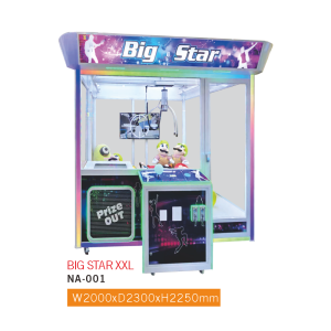 Big Star XXL NA-001 Giant Claw Machine with LCD Screen – Commercial Oversized Prize Crane for FEC & Mall