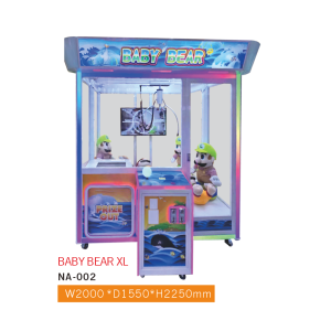 Baby Bear XL NA-002 Large Claw Machine with Video Display – Ocean-Theme Commercial Arcade Crane