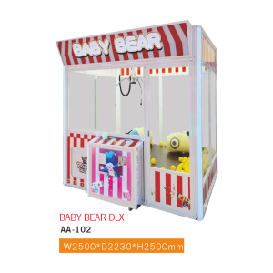 Baby Bear DLX AA-102 Premium Carnival-Style Claw Machine – Oversized Commercial Prize Crane for Theme Park & Mall