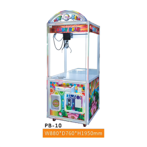 PB-10 Standard Single Claw Machine – LED Glass Arcade Crane Vending Machine for Sale