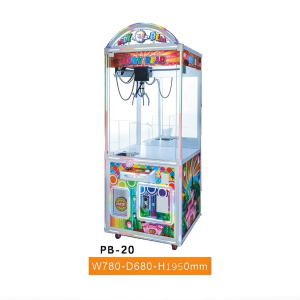 PB-20 Compact Single Claw Machine – Space-Saving LED Arcade Crane Game Machine