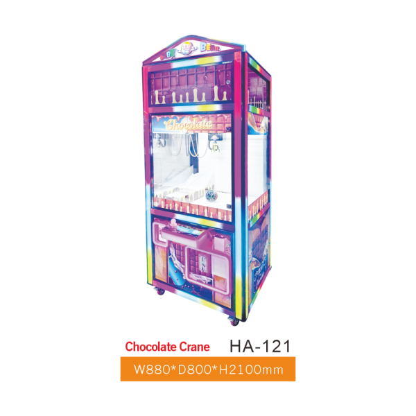 Chocolate Crane HA-121 Themed Claw Machine – Chocolate-Style LED Arcade Prize Machine for Sale