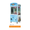 HE-01 Kids Play Claw Machine – Single-Player LED Glass Arcade Crane Game Machine for Sale