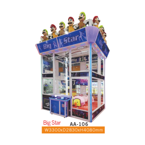 Big Star AA-106 Two-Story Giant Claw Machine – Double-Height Commercial Mega Crane Game Machine