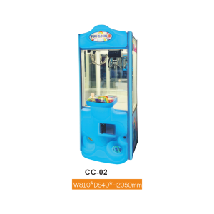CC-02 Fun Zone II Slim Claw Machine – Compact Single-Player LED Crane Machine for Retail & FEC