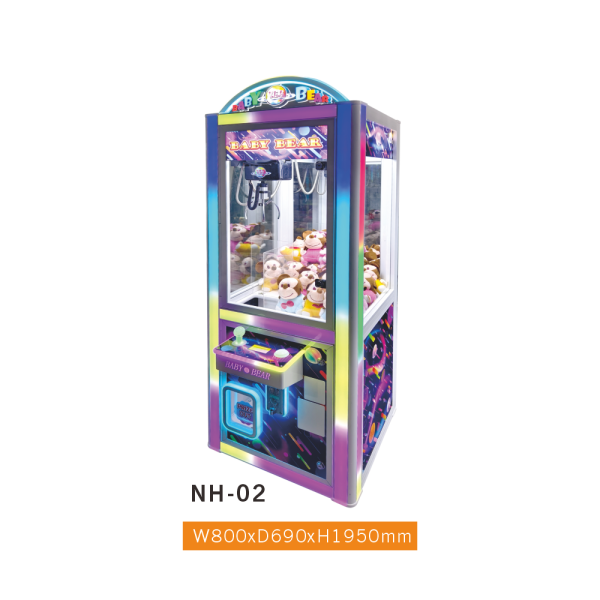 NH-02 Galaxy-Theme Slim Claw Machine – Space-Style LED Crane Machine for Retail & Amusement Centers