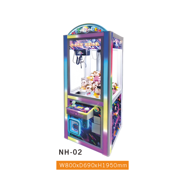 NH-02 Galaxy-Theme Slim Claw Machine – Space-Style LED Crane Machine for Retail & Amusement Centers